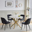 43.5cm H Upholstered Metal Parsons Chair-575129332