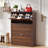 24 Pair Shoe Storage Cabinet With 3 Flip Drawers-1084016150