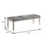 Banc contemporain l 53,6 po, argent