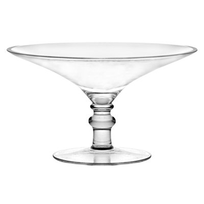 Bol décoratif pied en verre Casswell