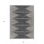 Tapis intérieur lavable abstrait ivoire 5 pi x 8 pi