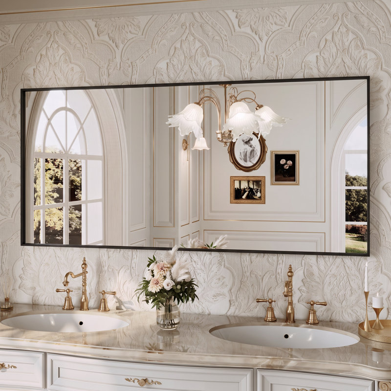 Miroir mural de salle de bain Lunara, 60 po x 28 po