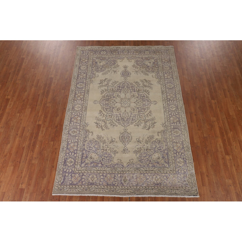 Tapis traditionnel rétro en laine 7 x 10