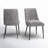 Linen Blend Metal Side Chair Dining Chair-1847891707-1847891706