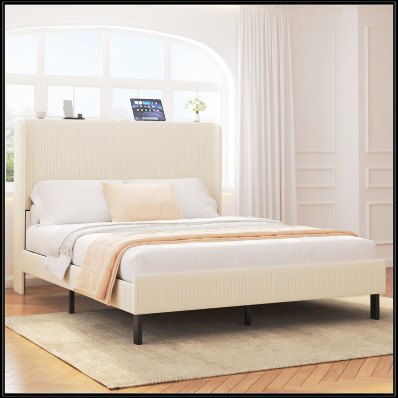 Grand lit plateforme