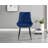 Lenworth Modern Black Metal and Glass Dining Table Set with 6 Velvet Upholstered Dining Chairs