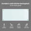 Vidaxl Kitchen Backsplash Tempered Glass Surface Modern Decor Home Style Chic-124755324-124755314