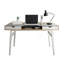 Bureau d'ordinateur compact avec rangement multiple