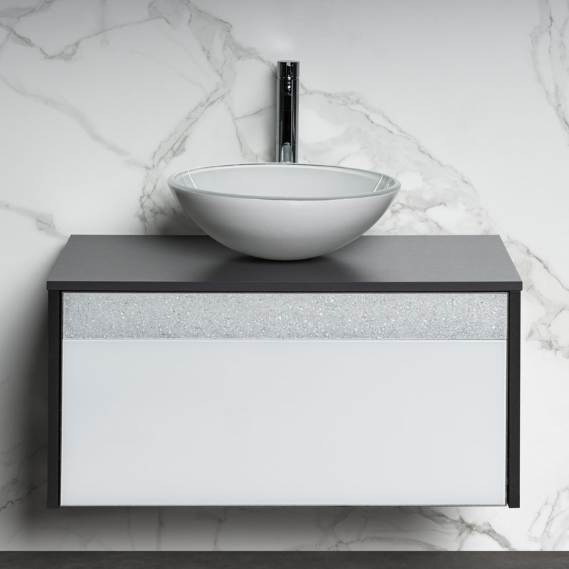 Single Vanity, Gray/White