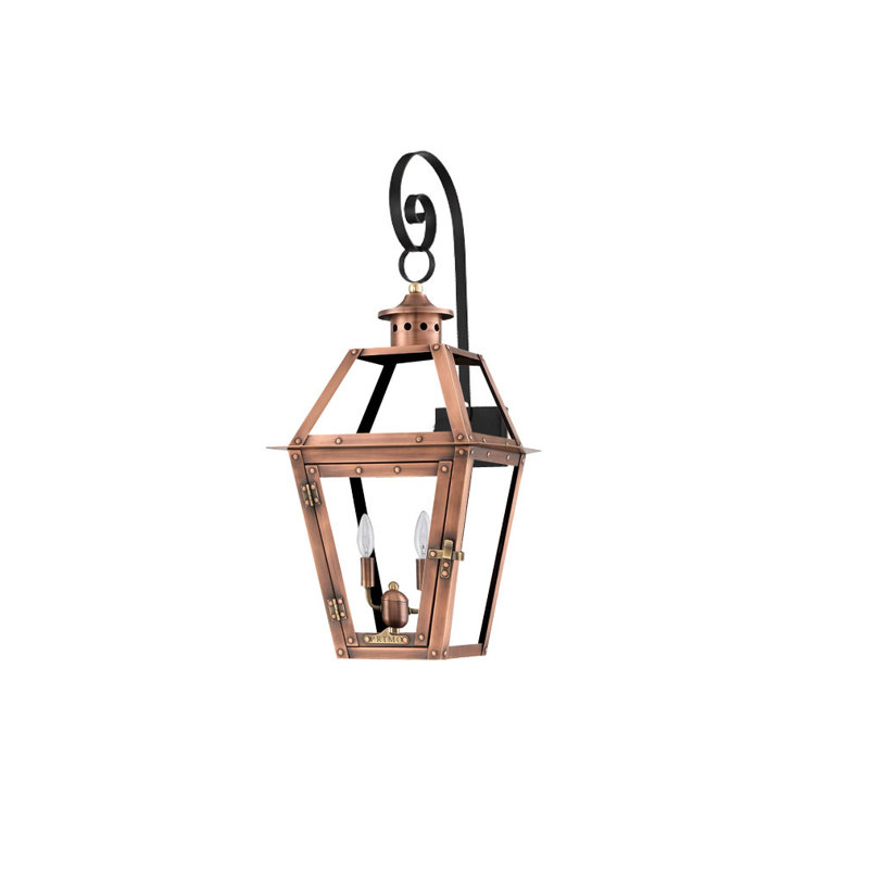 Orleans Hardwired Outdoor Lantern, 2, 18" H x 11" W x 13" D