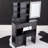 29.2"Vanity Table + Cushioned Stool-1052845437