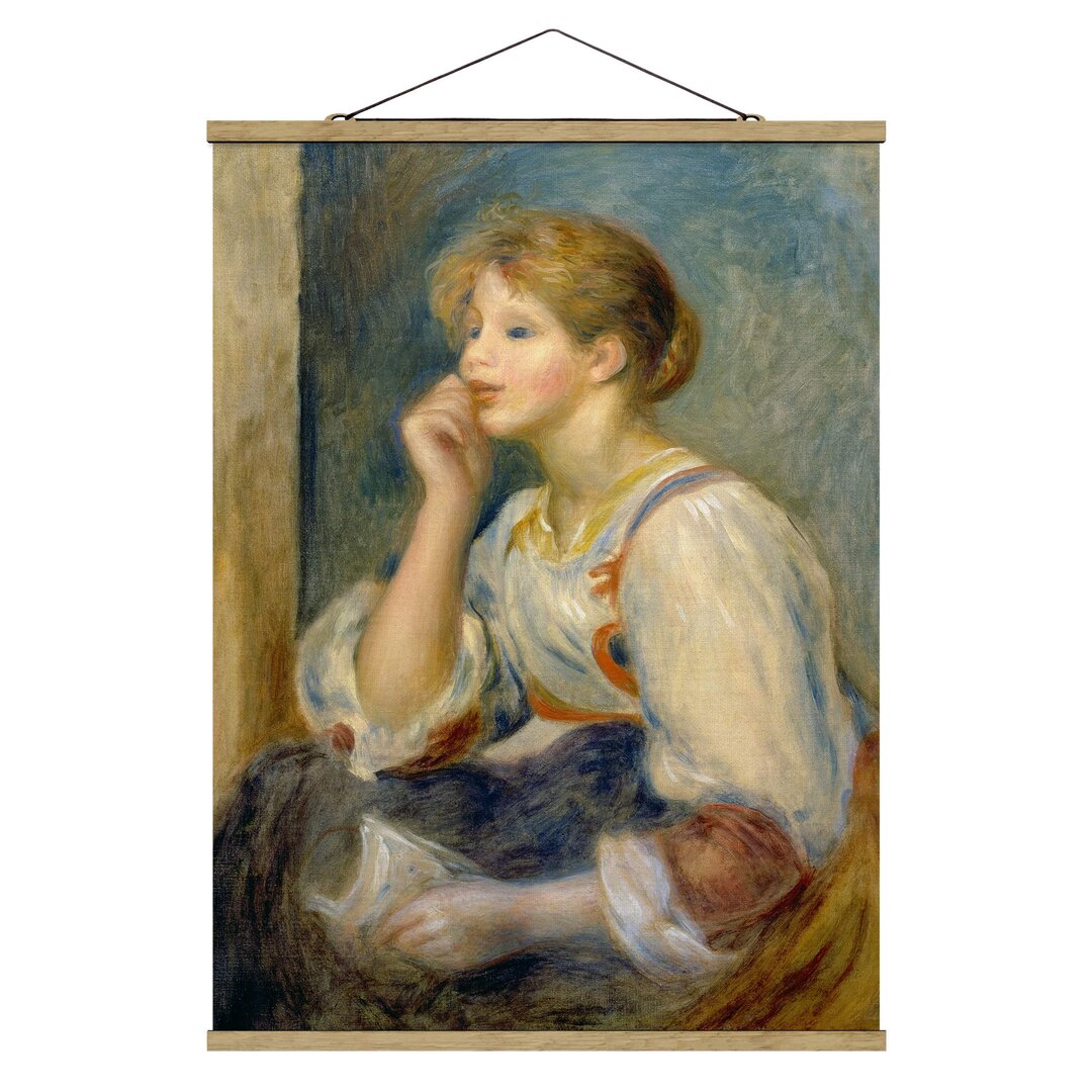 Stoffbild Junges Mädchen mit Brief von Auguste Renoir