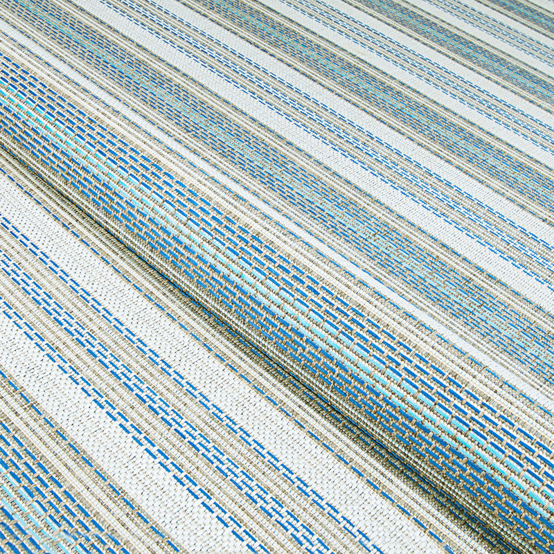 Tapis rayé ivoire Broddrick, Rectangle 5 pi 3 po x 7 pi 6 po