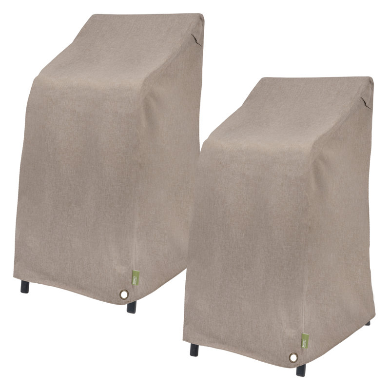 Housse de chaise de bar empilable / à dossier haut Modern Leisure Garrison, paquet de 2, L 27 po x l 27 po x H 49 po, grès