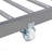 METAL BUNK BED WITH TRUNDLE  SILVER