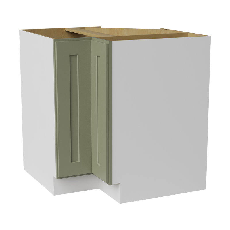 Armoire Base Lazy Susan, L 33 po x H 34,5 po x P 24 po, Vert sauge