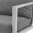 [Set Of 2] Silver Aluminum Lounge Chair With Sleek Rope Accents And Comfortable Cushions