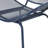 Chair In Navy, Iron Craftsmanship, 34.47 In. High, 24.53 Wide, 25.9 Deep Navy Iron, Relaxing Design, 34 Height, 24.8 Width, 25.5 Depth