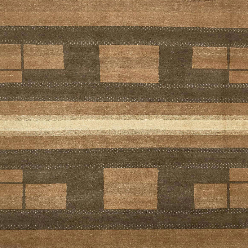 Tapis oriental ivoire, Carré 3 pi