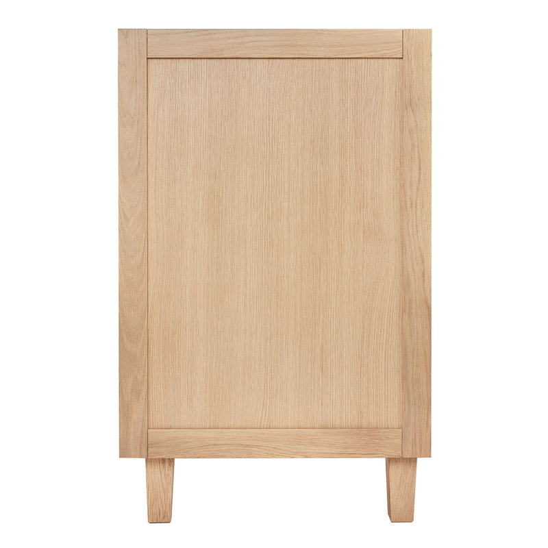 ARIEL Monroe 72 Double Bathroom Vanity Base Only, Oak