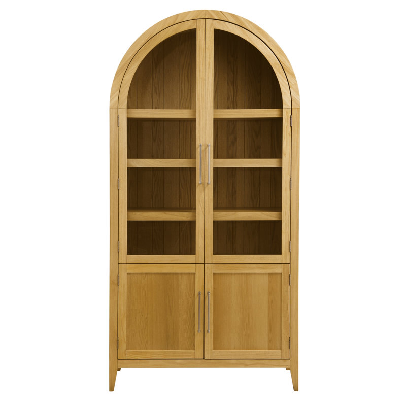 Bibliothèque en bois massif Camden, Brun