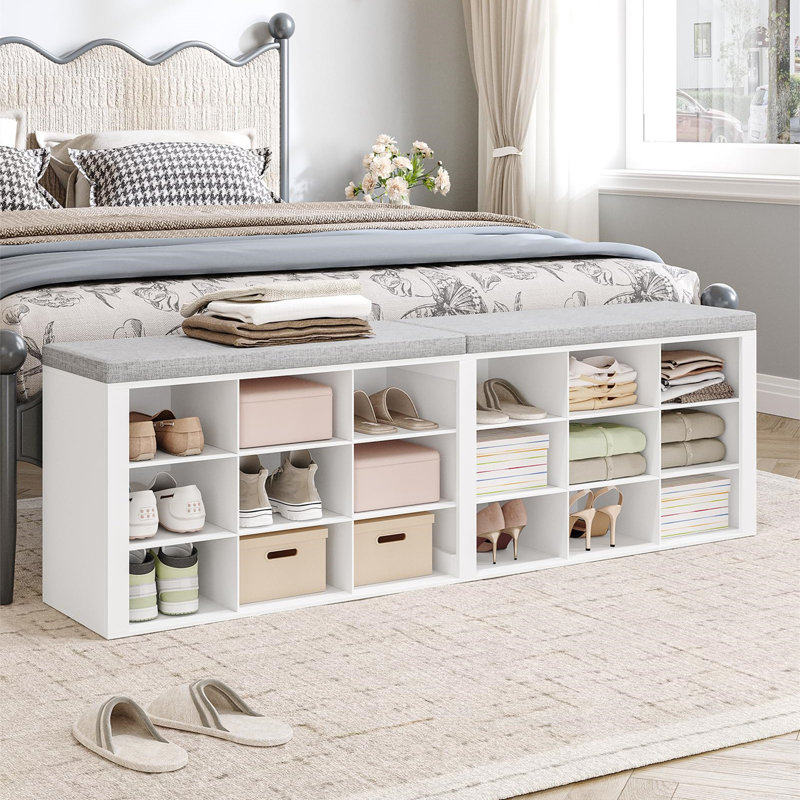 18 Pair Shoe Storage Bench