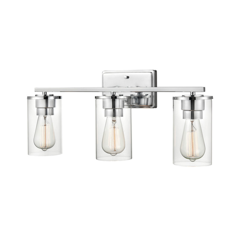 Bluntson 3 - Light Dimmable Vanity Light, Chrome
