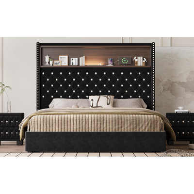 Queen Size Tufted Bed