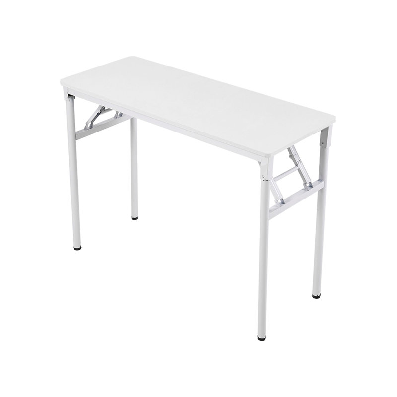 MDF Iron Writing Desk, 75cm H x 100cm W x 40cm D, White
