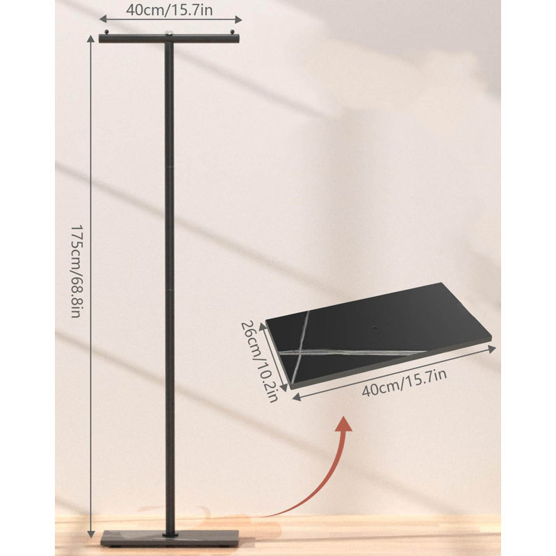 Metal Freestanding Coat Rack, Black