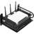 Black Metal Double Wireless Wifi Router Storage Box,TV Set Box Shelf Wall Hanging Plug Board Bracket Cable Storage Organizer ,Large