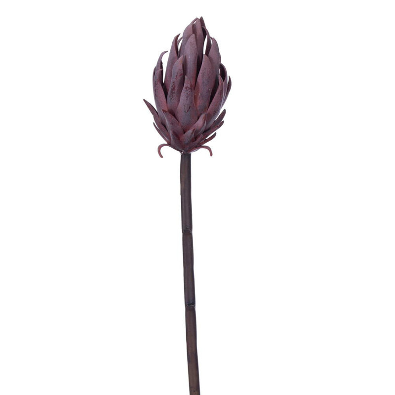 Rangement de 2 tiges 22 po gris / vert Protea, Rouge / Mauve