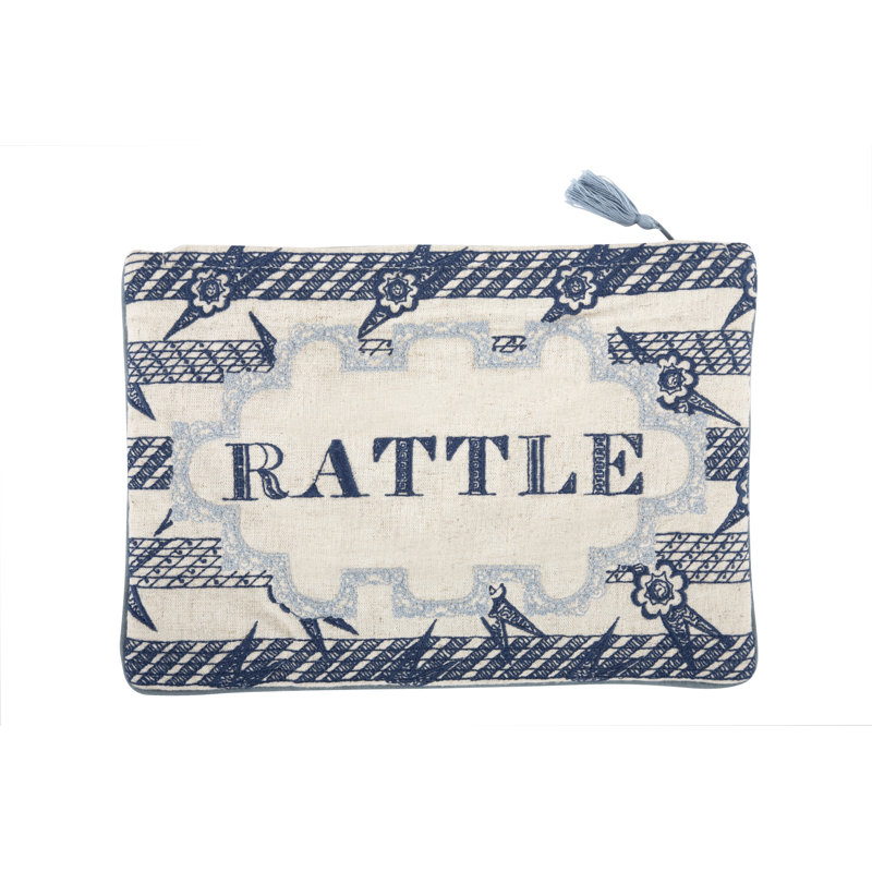 Pochette brodée Rattle