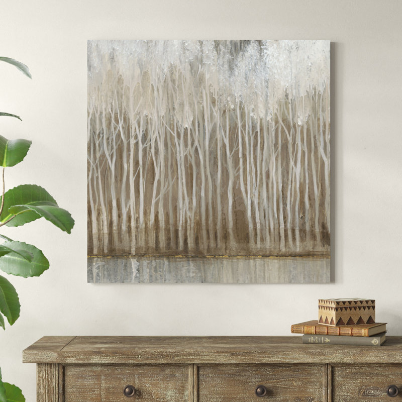 "Whispering Trees II" par Timothy O 'Toole, reproduction d'art sur toile, Cadre en bois naturel, H 32 po x l 32 po x P 1 po