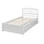 Lit plateforme simple avec tiroirs de rangement et tête de lit-502637932
