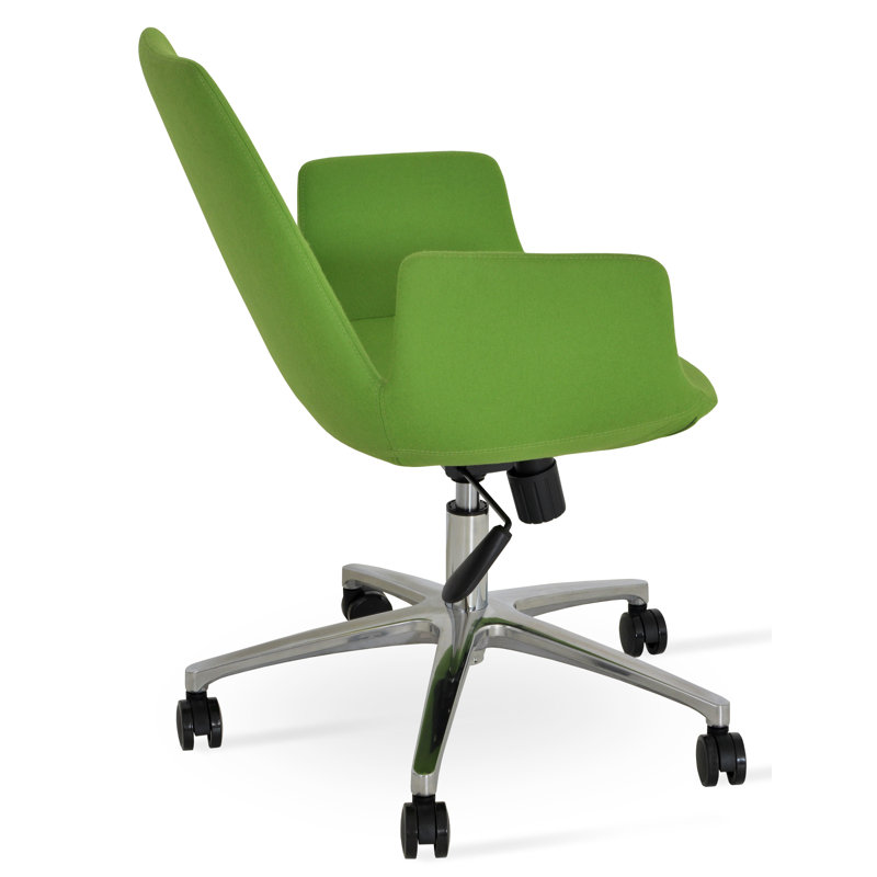 Chaise de bureau Eiffel, Argent, Laine Camira Blazer