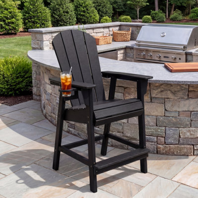 Adirondack Counter Chair with Cup Holder