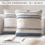 Ensemble de housses de coussin Boho, housses de coussin décoratives texturées avec fermeture à glissière cachée pour canapé et lit (ensemble de 2)