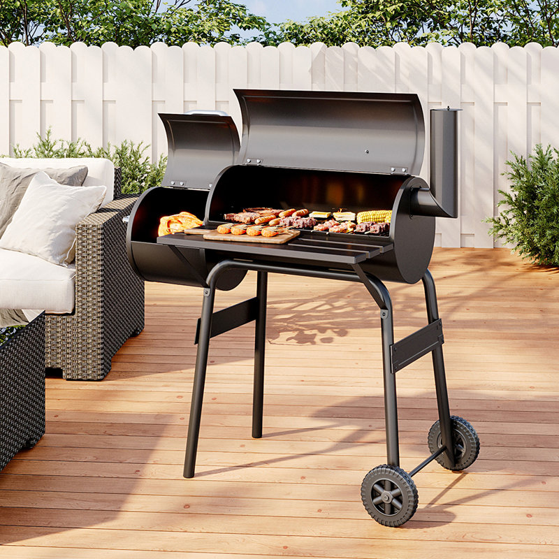Dakota Fields Chromite 120cm W Charcoal Grill
