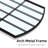 Anmay Metal Flat Mirror with Window Pane Design