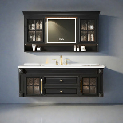 American retro style rest room bathroom cabinet