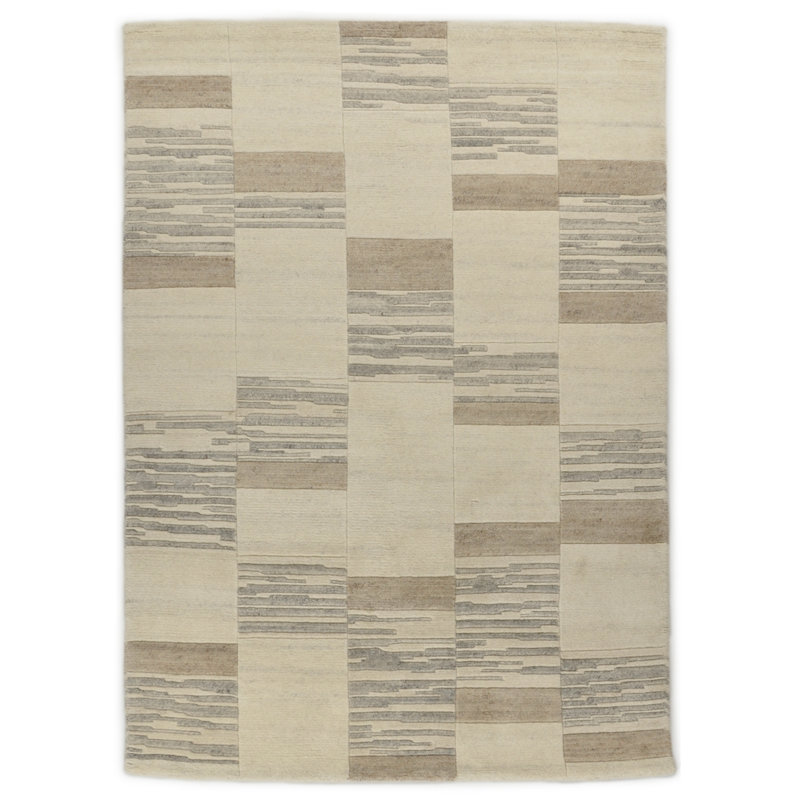 Nakarta Geometric Wool Hand Woven Area Rug, Rectangular 120 x 180cm