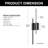 Acton 24.4'' Linear Wall Light LED Sconces Armed Mounted Scone-1398426120