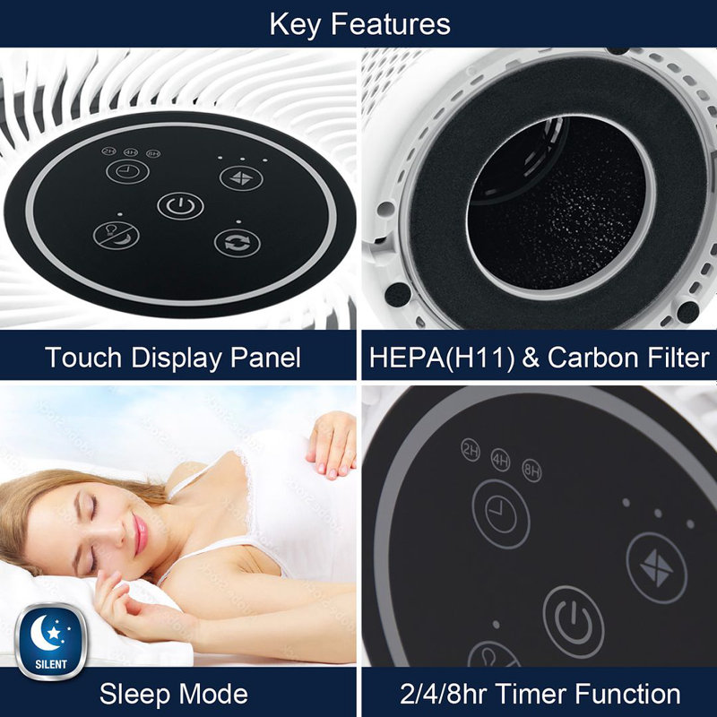 Night Light Tabletop Air Purifier