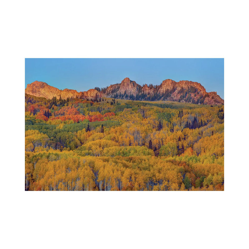 Last Rays Over An Autumn Showcase by Bill Sherrell - Wrapped Canvas Gallery-Wrapped Canvas Giclée, 20.32 cm H x 30.48 cm W