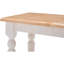 Banc Farmhouse, blanc / naturel 14 x 48 x 18