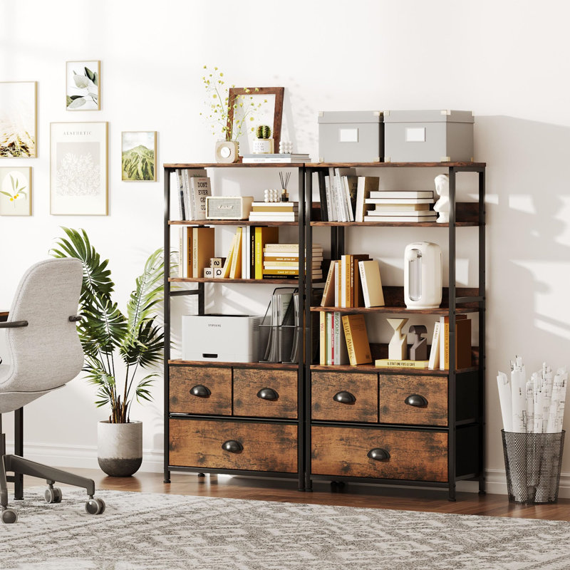 118cm H x 58cm W Metal Bookcase