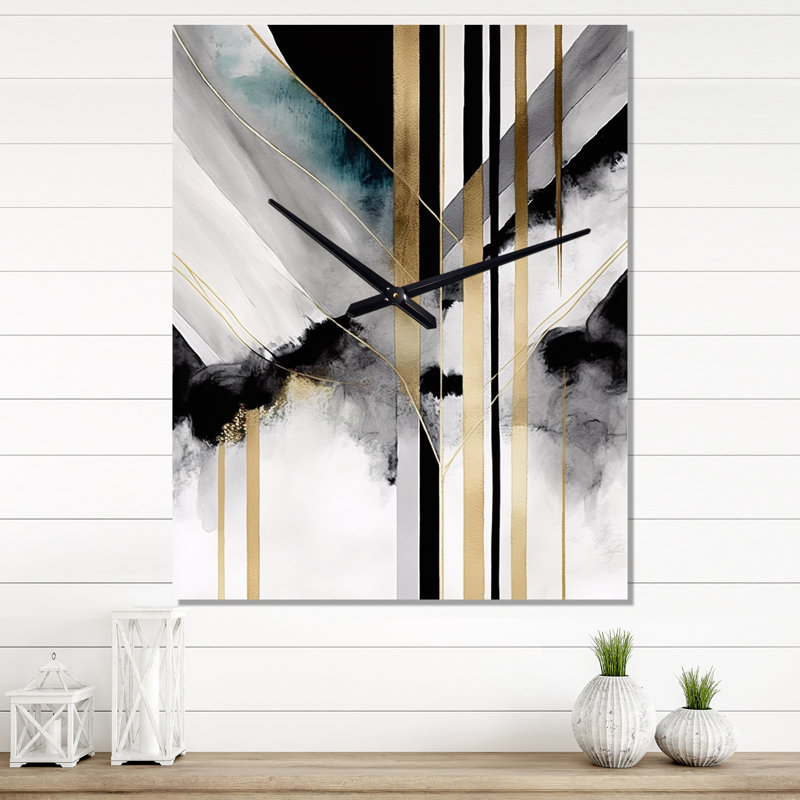 Horloge murale Insiyah, H 32 po x l 16 po x P 1 po