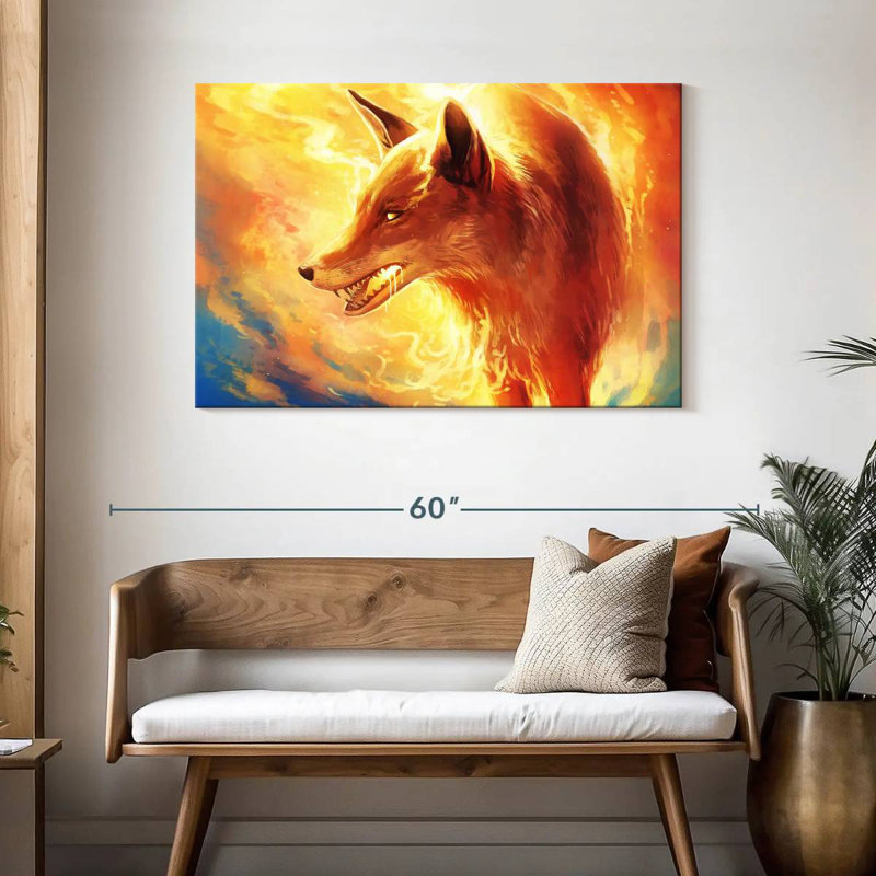 Brampt Fire Fox, 30" H x 45" W