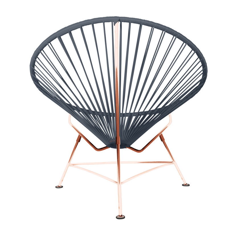 Innit Indoor Handmade Lounge Chair, Gray/Copper